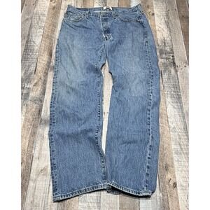 Vintage Levis 501 Jeans Mens *36x32 Blue Wash Button Fly XX Distressed 90s Y2K